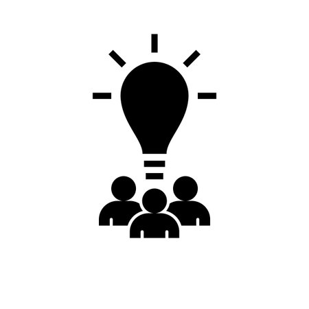idea search, discussion, conference and symbol vector.のイラスト素材
