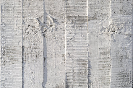 Concrete Wall Texture with Traces in the form of wood from non-removable formworkの写真素材