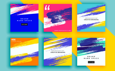 Set of sale banner template design. Vector illustration.のイラスト素材