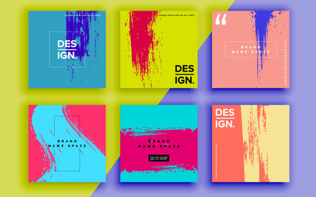 Set of sale banner template design. Vector illustration.のイラスト素材