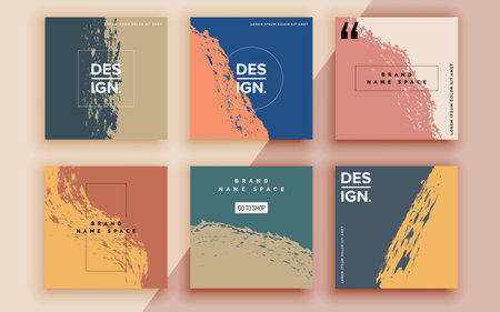 Set of sale banner template design. Vector illustration.のイラスト素材