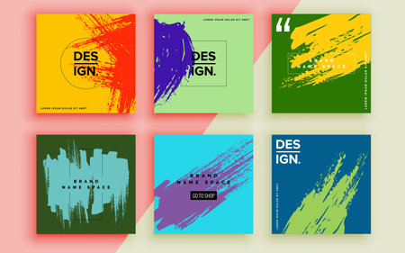 Set of sale banner template design. Vector illustration.のイラスト素材