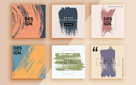 Set of sale banner template design. Vector illustration.のイラスト素材