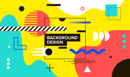 Modern abstract cover, minimal cover design. Colorful geometric background, vector illustration.のイラスト素材