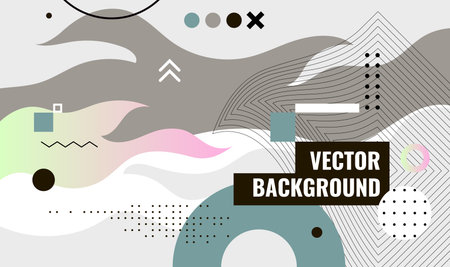 Modern abstract cover, minimal cover design. Colorful geometric background, vector illustration.のイラスト素材