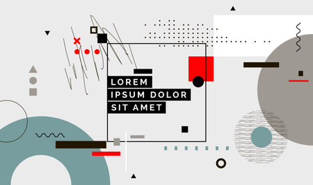 Modern abstract cover, minimal cover design. Colorful geometric background, vector illustration.のイラスト素材