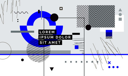 Modern abstract cover, minimal cover design. Colorful geometric background, vector illustration.のイラスト素材
