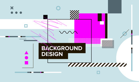 Modern abstract cover, minimal cover design. Colorful geometric background, vector illustration.のイラスト素材