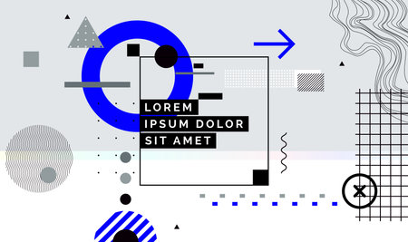 Modern abstract cover, minimal cover design. Colorful geometric background, vector illustration.のイラスト素材