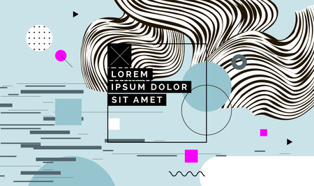 Modern abstract cover, minimal cover design. Colorful geometric background, vector illustration.のイラスト素材