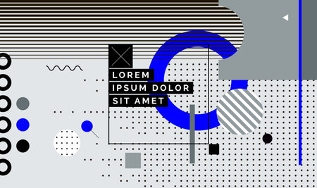 Modern abstract cover, minimal cover design. Colorful geometric background, vector illustration.のイラスト素材