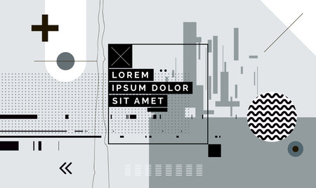 Modern abstract cover, minimal cover design. Colorful geometric background, vector illustration.のイラスト素材