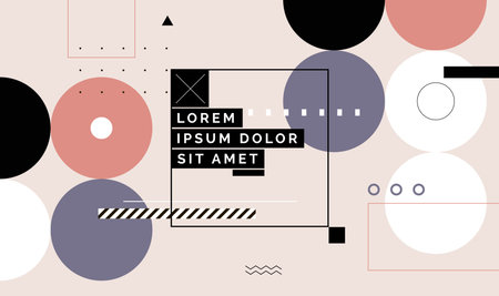 Modern abstract cover, minimal cover design. Colorful geometric background, vector illustration.のイラスト素材