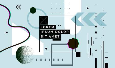 Modern abstract cover, minimal cover design. Colorful geometric background, vector illustration.のイラスト素材