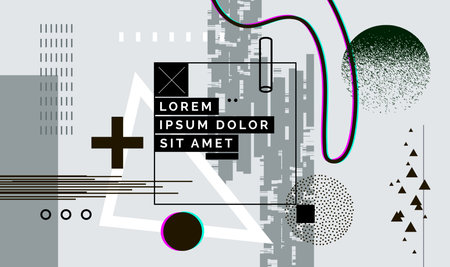 Modern abstract cover, minimal cover design. Colorful geometric background, vector illustration.のイラスト素材