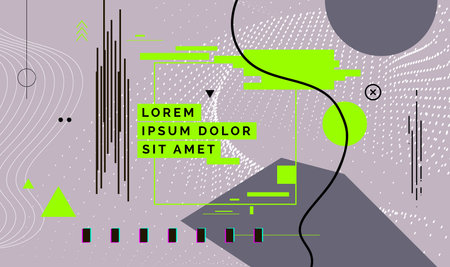 Modern abstract cover, minimal cover design. Colorful geometric background, vector illustration.のイラスト素材