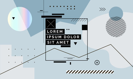Modern abstract cover, minimal cover design. Colorful geometric background, vector illustration.のイラスト素材