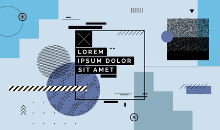 Modern abstract cover, minimal cover design. Colorful geometric background, vector illustration.のイラスト素材