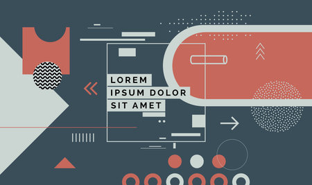 Modern abstract cover, minimal cover design. Colorful geometric background, vector illustration.のイラスト素材