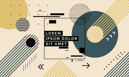 Modern abstract cover, minimal cover design. Colorful geometric background, vector illustration.のイラスト素材