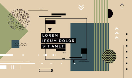 Modern abstract cover, minimal cover design. Colorful geometric background, vector illustration.のイラスト素材