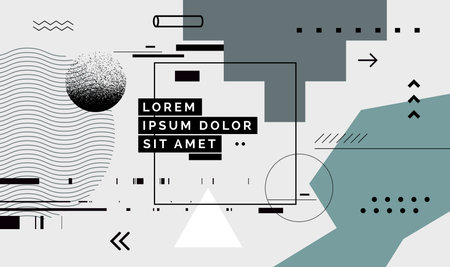 Modern abstract cover, minimal cover design. Colorful geometric background, vector illustration.のイラスト素材