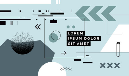 Modern abstract cover, minimal cover design. Colorful geometric background, vector illustration.のイラスト素材