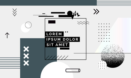 Modern abstract cover, minimal cover design. Colorful geometric background, vector illustration.のイラスト素材
