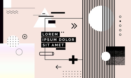 Modern abstract cover, minimal cover design. Colorful geometric background, vector illustration.のイラスト素材