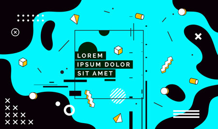 Modern abstract cover, minimal cover design. Colorful geometric background, vector illustration.のイラスト素材