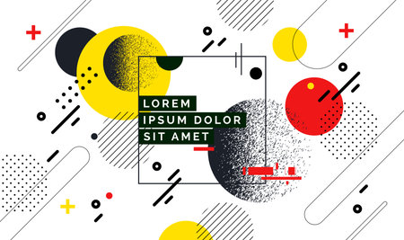 Modern abstract cover, minimal cover design. Colorful geometric background, vector illustration.のイラスト素材