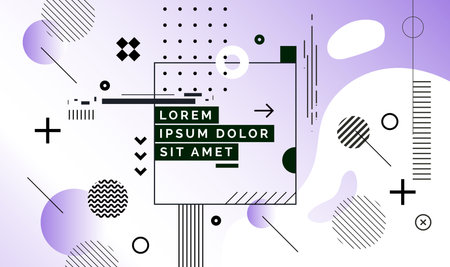 Modern abstract cover, minimal cover design. Colorful geometric background, vector illustration.のイラスト素材