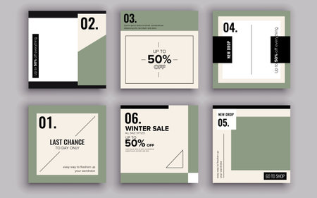 Set of sale banner template design. Vector illustration.のイラスト素材