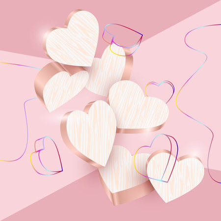 3d design elements, abstract background, vector illustration.のイラスト素材