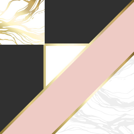 (illustration) gold line background, abstract artistic of geometric backgroundのイラスト素材