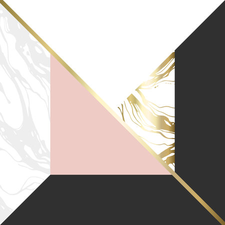 (illustration) gold line background, abstract artistic of geometric backgroundのイラスト素材