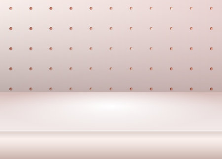 Vector,Empty vivid studio table room background ,product display with copy space for display of content design.のイラスト素材