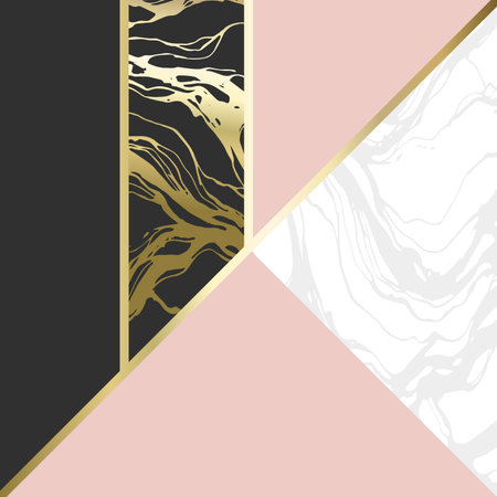 (illustration) gold line background, abstract artistic of geometric backgroundのイラスト素材