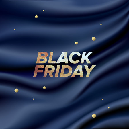 Black Friday Sale Web Banner Design Template. Advertising poster. Modern Vector illustration.のイラスト素材