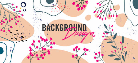 Modern abstract elements set, minimal design vector illustration.のイラスト素材