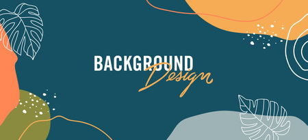 Modern abstract elements set, minimal design vector illustration.のイラスト素材