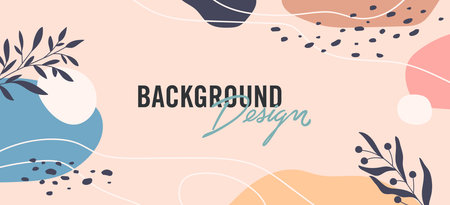 Modern abstract elements set, minimal design vector illustration.のイラスト素材