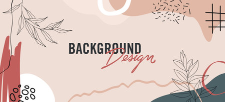 Modern abstract elements set, minimal design vector illustration.のイラスト素材