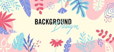 Modern abstract elements set, minimal design vector illustration.のイラスト素材