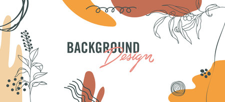 Modern abstract elements set, minimal design vector illustration.のイラスト素材
