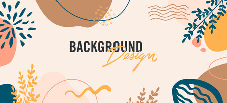 Modern abstract elements set, minimal design vector illustration.のイラスト素材