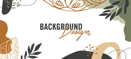 Modern abstract elements set, minimal design vector illustration.のイラスト素材