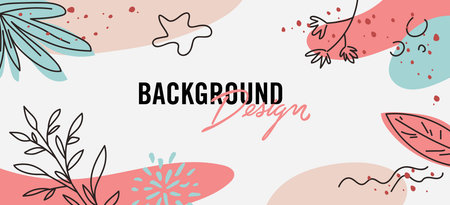 Modern abstract elements set, minimal design vector illustration.のイラスト素材