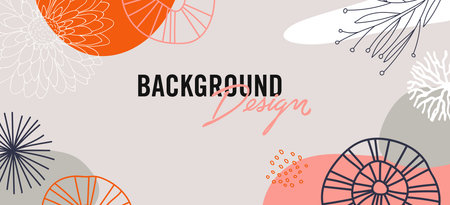 Modern abstract elements set, minimal design vector illustration.のイラスト素材