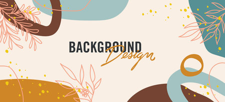 Modern abstract elements set, minimal design vector illustration.のイラスト素材